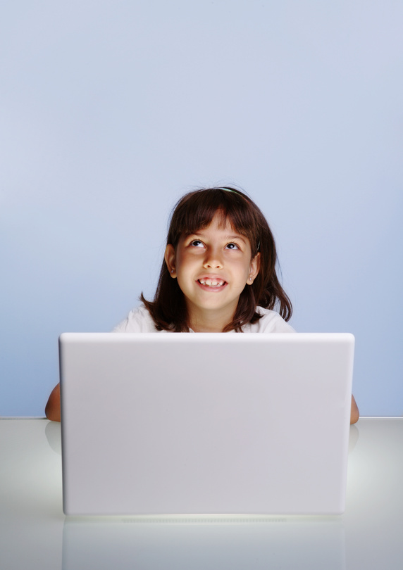 Back to school - Girl with laptop